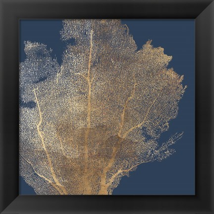 Framed Gold Coral I Print