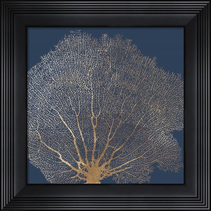 Framed Gold Coral II Print