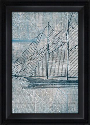 Framed Danielas Sailboat III Print