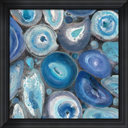 Framed Stone Circles II Crop Print