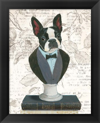 Framed Canine Couture Newsprint I Print