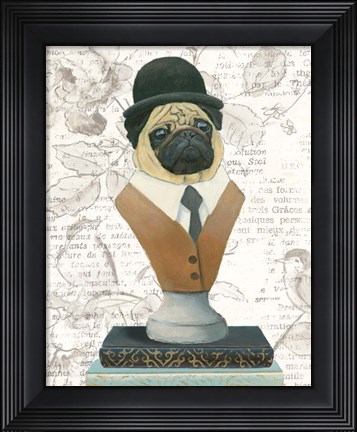 Framed Canine Couture Newsprint III Print