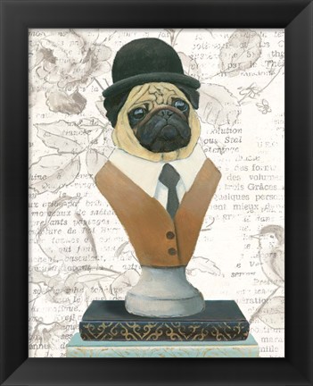 Framed Canine Couture Newsprint III Print