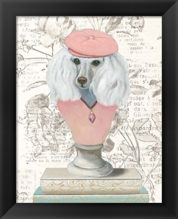 Framed Canine Couture Newsprint IV Print