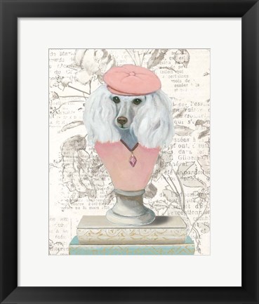 Framed Canine Couture Newsprint IV Print