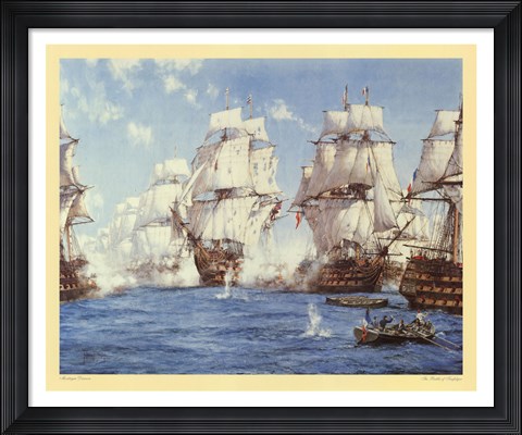 Framed Battle of Trafalgar Print