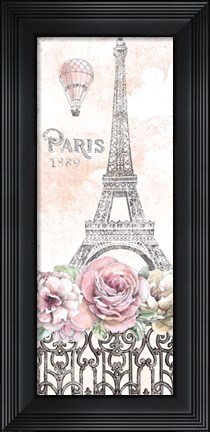 Framed Paris Roses Panel VIII Print