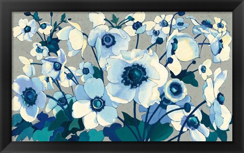 Framed Anemones Japonaises I Print