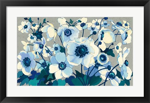 Framed Anemones Japonaises I Print