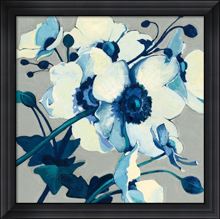 Framed Anemones Japonaises II Print