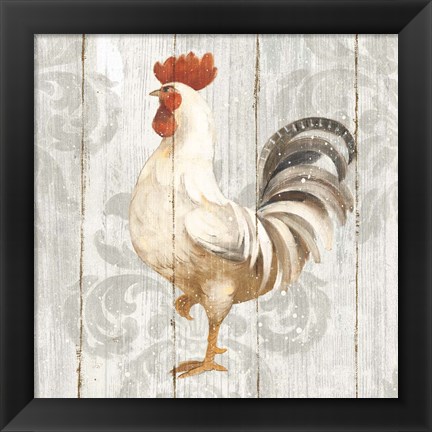 Framed Farm Friend IV on Barn Board Print