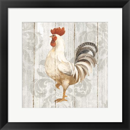 Framed Farm Friend IV on Barn Board Print