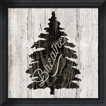 Framed Lake Lodge X Neutral Print