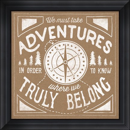 Framed Great Outdoors X Print