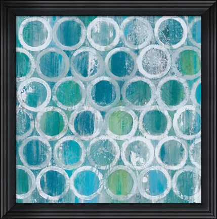 Framed Stack of Tubes Blue Print