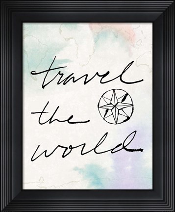 Framed Mapped Shorelines IV Color Print