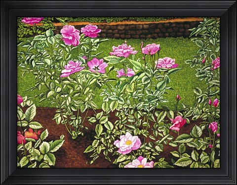 Framed Rose Garden Print