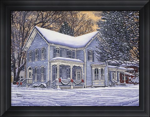 Framed Hometown Holiday Print