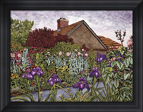 Framed Purple Iris Print
