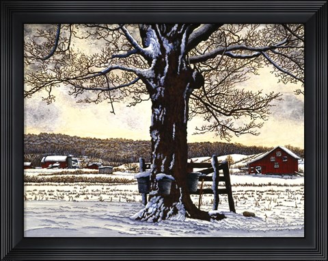 Framed Syrup Buckets Print