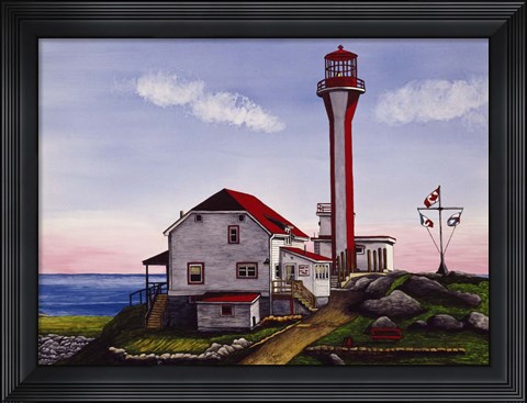 Framed Yarmouth Light Print