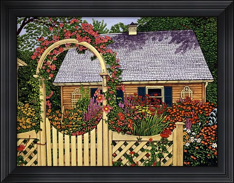 Framed Flowering Arbor Print
