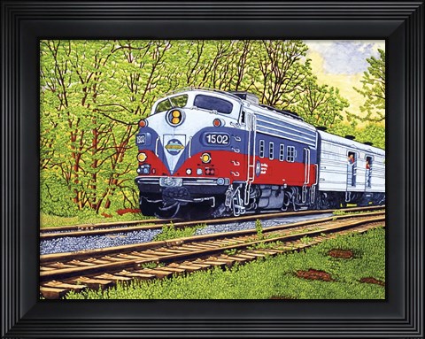 Framed Engine #1502 Print