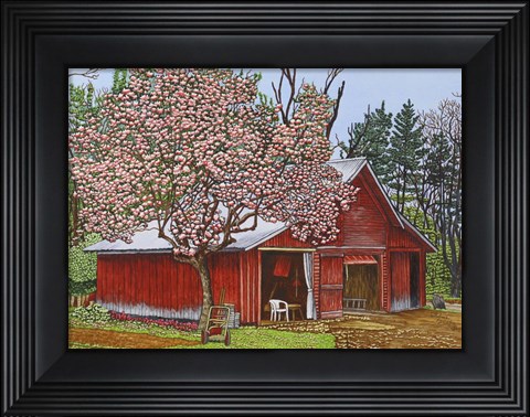 Framed Country Barn Print