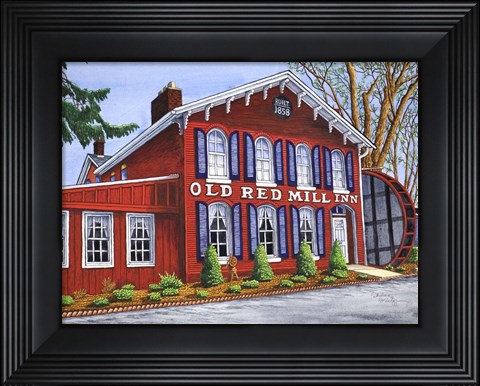 Framed Old Red Mill Inn Print