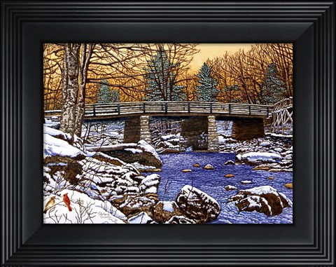 Framed Bridge Over Glade Creek - West Virginia Print