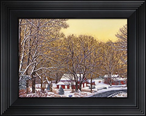 Framed Boston Hill Road Print