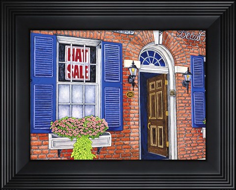 Framed Hat Shop - Notl Print