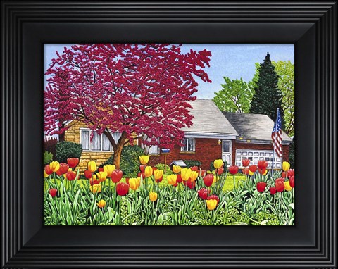 Framed Springtime In Eden Print