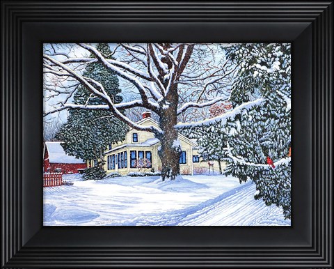 Framed Back Creek Road Print