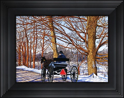 Framed Buggy Ride, Leon, NY Print