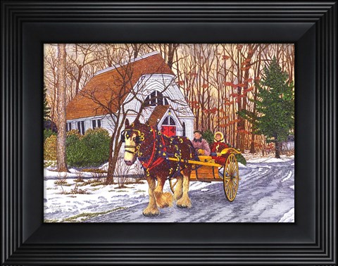 Framed Chautauqua - Rooster&#39;s Ride Print