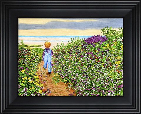 Framed Down To The Sea Again, Georgia Print