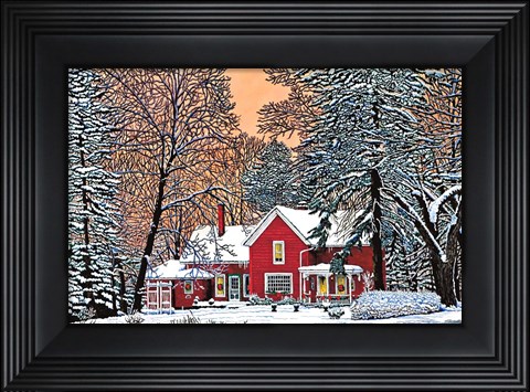 Framed Dressed For The Holidays, Hamburg Ny Print