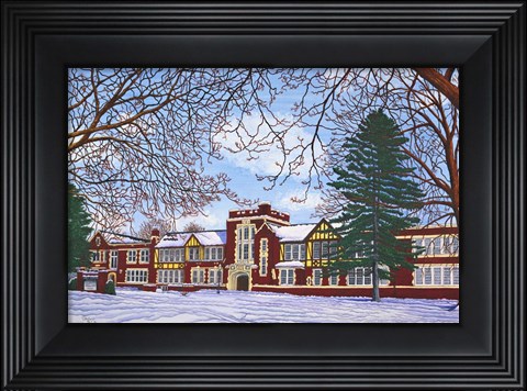 Framed Eden Central School, Eden, Ny Print