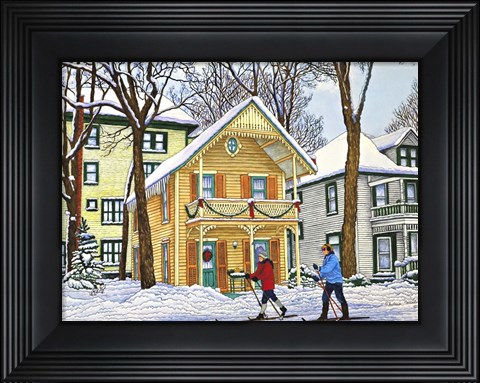 Framed Gingerbread House In Chautauqua Print