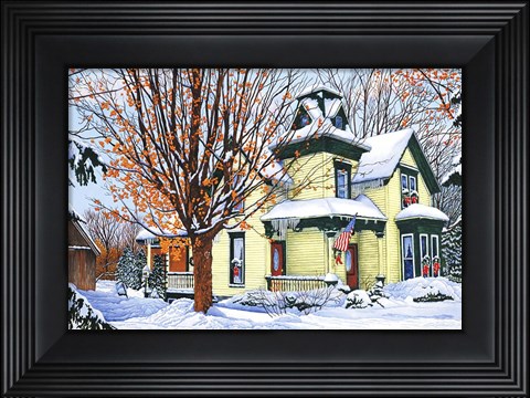 Framed Grand Old Homestead, Clark St Hamburg, Ny Print