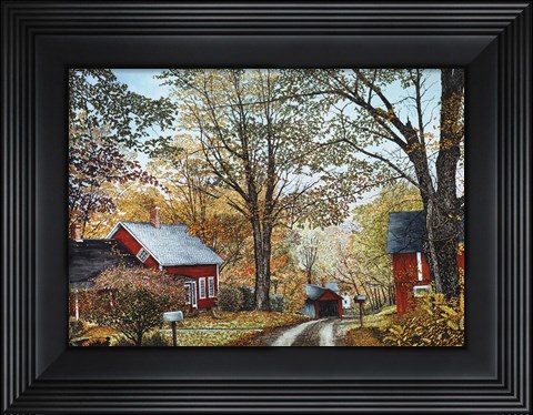 Framed Green River Valley, Southern Vt Print