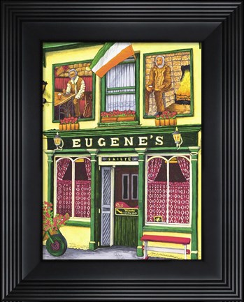 Framed Ireland - Eugene&#39;s Pub Print