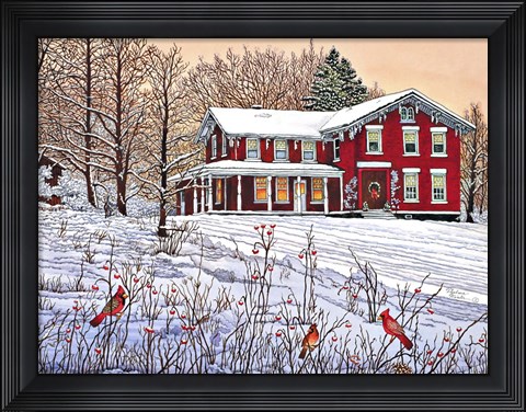 Framed King&#39;s Cardinals, Eden Ny Print