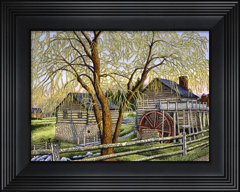 Framed Mccormick Mill, Steeles Tavern Va Print