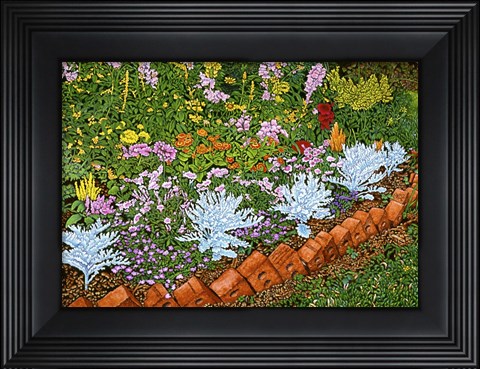 Framed Mother&#39;s Garden, Eden, Ny Print
