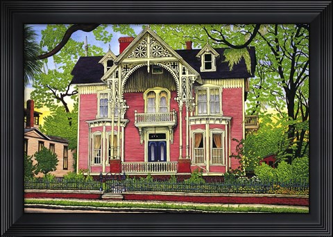 Framed Old Georgia Mansion Print