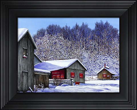 Framed Old Sugar Shanty Print