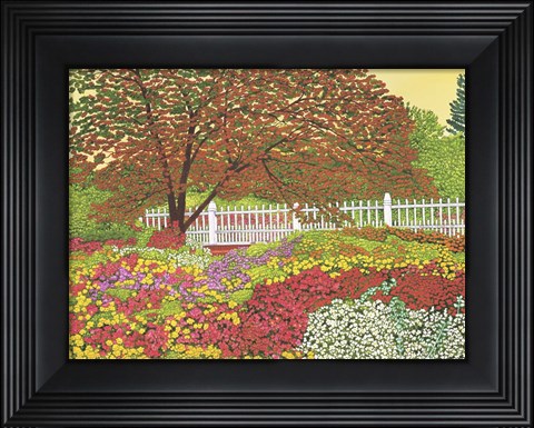 Framed Prescott Gardens II, Portsmouth Nh Print