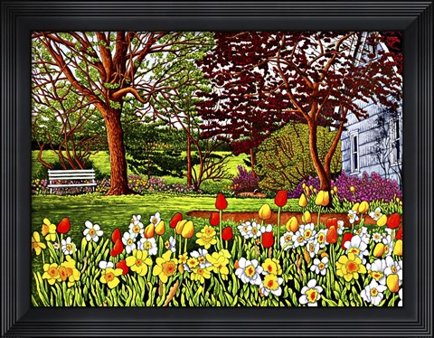 Framed Spring Garden II, Eden Ny Print